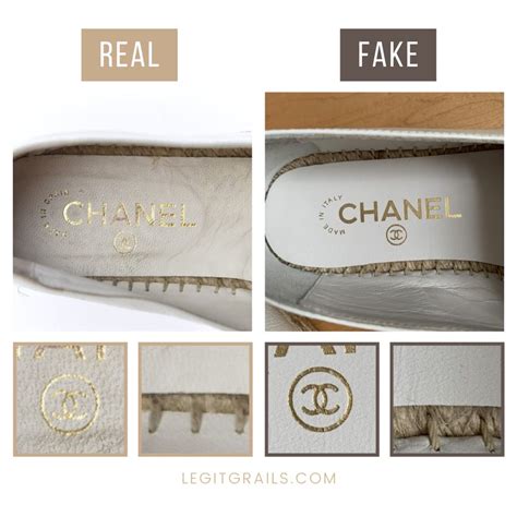 real vs fake chanel espadrilles|chanel espadrilles real or fake.